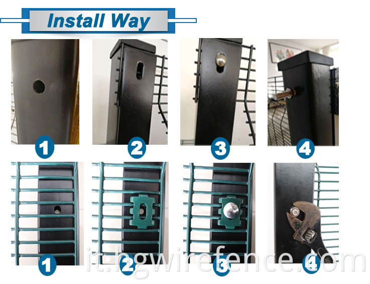 Anginy Factory Anti Climb 358 Fence di sicurezza
